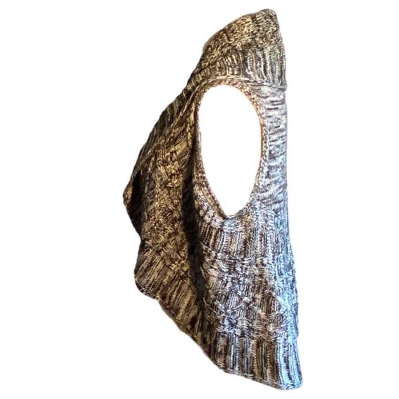 Its Our Time XL Black and White Tweed Knit Vest NWT 0967 - Picture 3 of 11